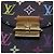 LOUIS VUITTON Borsa a Spalla Multicolor Heart Breaker Nera M40659 LV Auth 40032SM Nero - vista 9