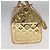 LOUIS VUITTON Borsa a Mano Monogram Miroir Speedy 35 Oro M95785 LV Auth 106299SM D'oro Monogramma - vista 4