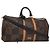 LOUIS VUITTON Borsa Keepall Bandoulière 50 Damier Ebene Giant N40360 Auth 109786SM
