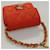 CHANEL Mini Mini Matelassé Charm Lammleder Orange CC Auth BD1634  - Ansicht 6