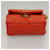 CHANEL Mini Mini Matelassé Charm Lammleder Orange CC Auth BD1634  - Ansicht 9