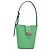 Borsa a Spalla Gancini in Pelle Verde Argento Salvatore Ferragamo Auth 107228AV
