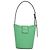 Borsa a Spalla Gancini in Pelle Verde Argento Salvatore Ferragamo Auth 107228AV - vista 2