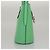 Borsa a Spalla Gancini in Pelle Verde Argento Salvatore Ferragamo Auth 107228AV - vista 6