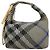 Borsa a mano mini Peg Duffle con catena Burberry grigia Auth 107507SV Marrone - vista 13