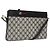 Bolsa de Ombro Gucci GG Supreme Sherry Line PVC Marinho Ouro 96 02 035 Auth MY260 Dourado Azul marinho