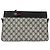 Bolsa de Ombro Gucci GG Supreme Sherry Line PVC Marinho Ouro 96 02 035 Auth MY260 Dourado Azul marinho - vista 2