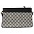 Bolsa de Ombro Gucci GG Supreme Sherry Line PVC Marinho Ouro 96 02 035 Auth MY260 Dourado Azul marinho - vista 3