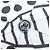Chanel Ombrello pieghevole in nylon bianco e nero CC Auth BA2522 - vista 5