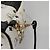 MCM Vicetos Logogram Backpack PVC Leather White Navy gold Auth BA110 Golden Navy blue - view 16