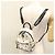 MCM Vicetos Logogram Backpack PVC Leather White Navy gold Auth BA110 Golden Navy blue - view 24