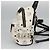 MCM Vicetos Logogram Backpack PVC Leather White Navy gold Auth BA110 Golden Navy blue - view 4