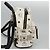 MCM Vicetos Logogram Backpack PVC Leather White Navy gold Auth BA110 Golden Navy blue - view 5