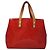 LOUIS VUITTON Monogram Vernis Reade PM Borsa a Mano Rossa M91088 LV Auth 104158 Rosso - vista 2