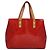 LOUIS VUITTON Monogram Vernis Reade PM Borsa a Mano Rossa M91088 LV Auth 104158 Rosso - vista 3
