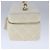 Bolso CHANEL Vanity Chain Wild Stitch de algodón blanco CC Auth 104339AV - vista 4
