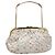 LOUIS VUITTON Pochette Omoniere Satin Multicolore Bianca M92060 LV Auth 104388SV Bianco