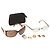 Bolso CHANEL Cuero metal 7Set Negro Oro CC Auth bs26962 Dorado