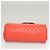 CHANEL Borsa a Spalla Matelassé in Pelle Caviar Arancione Argento CC Auth 126379 - vista 10