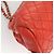 CHANEL Borsa a Spalla Matelassé in Pelle Caviar Arancione Argento CC Auth 126379 - vista 11