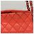 CHANEL Borsa a Spalla Matelassé in Pelle Caviar Arancione Argento CC Auth 126379 - vista 4