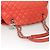 CHANEL Borsa a Spalla Matelassé in Pelle Caviar Arancione Argento CC Auth 126379 - vista 7