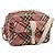 Borsa a spalla Burberry Nova Check Blue Label in nylon rosa argento autentica ac3585