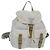PRADA Backpack Nylon White Silver Auth 85291V Silvery