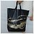 Céline Borsa Tote Verticale in Pelle Mustang Print di CELINE Nero Oro Auth bs27989 D'oro - vista 20