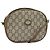 Borsa a Spalla GUCCI GG Plus Supreme PVC Beige Oro Auth ep9746 D'oro