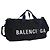 Borsa Boston in tela nera e argento Balenciaga Auth mr1018V Nero