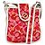 Céline Bolso de Hombro de Lona Roja Auth 112849V