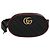 GUCCI GG Marmont Bolsa de cintura Couro Preto Vermelho Auth bs22241V - vista 13