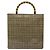 CHANEL Borsa a Mano Choco Bar con Catena in Pelle Smaltata Beige CC Auth bs23554V - vista 2