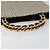 CHANEL Borsa a Mano Choco Bar con Catena in Pelle Smaltata Beige CC Auth bs23554V - vista 7