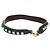 FENDI Correa de Hombro de Cuero Verde Dorado Auth MY143V