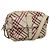 Borsa a spalla in nylon Burberry Nova Check Blue Label bianca Auth ti2846 Bianco