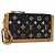 LOUIS VUITTON Monogramm Multicolor Pochette Cles Tasche Schwarz M92654 Auth EC410SV