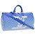 LOUIS VUITTON Borsa Keepall Bandoulière 50 Monogram Clouds M45428 LV Auth 56645S Bianco Blu