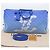 LOUIS VUITTON Borsa Keepall Bandoulière 50 Monogram Clouds M45428 LV Auth 56645S Bianco Blu - vista 12