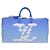 LOUIS VUITTON Borsa Keepall Bandoulière 50 Monogram Clouds M45428 LV Auth 56645S Bianco Blu - vista 13
