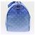 LOUIS VUITTON Borsa Keepall Bandoulière 50 Monogram Clouds M45428 LV Auth 56645S Bianco Blu - vista 4