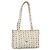 Borsa a spalla MCM Logogram Vicetos in pelle PVC bianca e oro Auth BA3867 Bianco D'oro