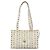 Borsa a spalla MCM Logogram Vicetos in pelle PVC bianca e oro Auth BA3867 Bianco D'oro - vista 13