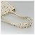Borsa a spalla MCM Logogram Vicetos in pelle PVC bianca e oro Auth BA3867 Bianco D'oro - vista 7