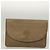 SAINT LAURENT Clutch Borsa in Pelle PVC 4Set Nero Grigio Beige Auth bs27239 Marrone - vista 8