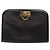 Borsa a Spalla in Pelle Gancini Chain di Salvatore Ferragamo Nero Oro Auth yk18587 - vista 13