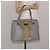 Borsa a mano Vala in pelle grigia e oro Salvatore Ferragamo Auth bs27995 Marrone D'oro - vista 23
