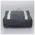 Borsa sportiva CHANEL in nylon grigio e bianco con logo CC Auth ar13479 Marrone - vista 10