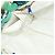 Borsa Tote CHANEL in nylon verde argento CC Auth bs24762 - vista 17
